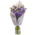 Букет из 11 фиолетовых эустом